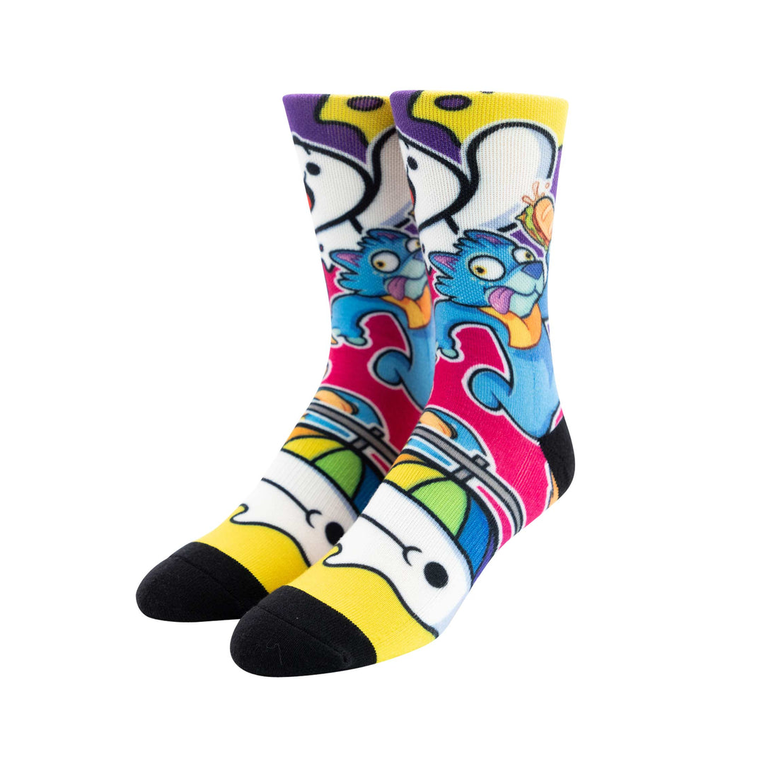 Color Wave Characters Knit Socks | Official enkayinstruments Merch